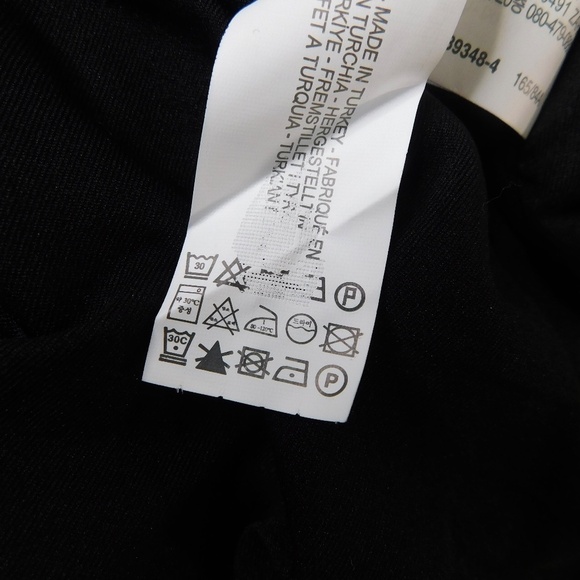 ZARA Little Black Dress Ruched Draped Rhinestone Mini Cocktail Party Small - Picture 15 of 16